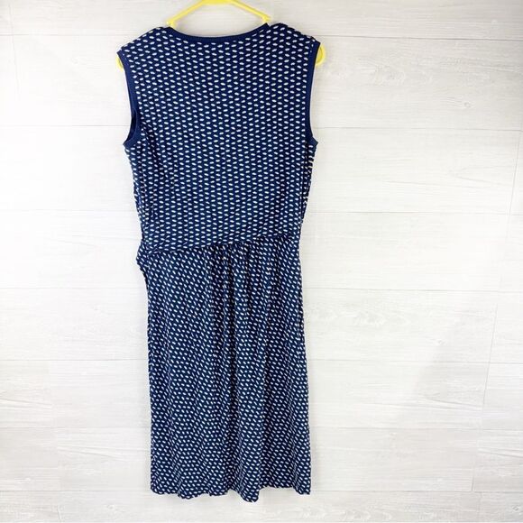 MaxMara Weekend Print Cinched Waist Sleeveless Midi Dress - Picture 3 of 4